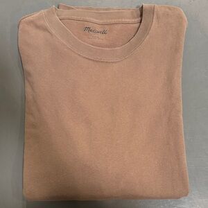 Madewell Beige Crewneck Tee